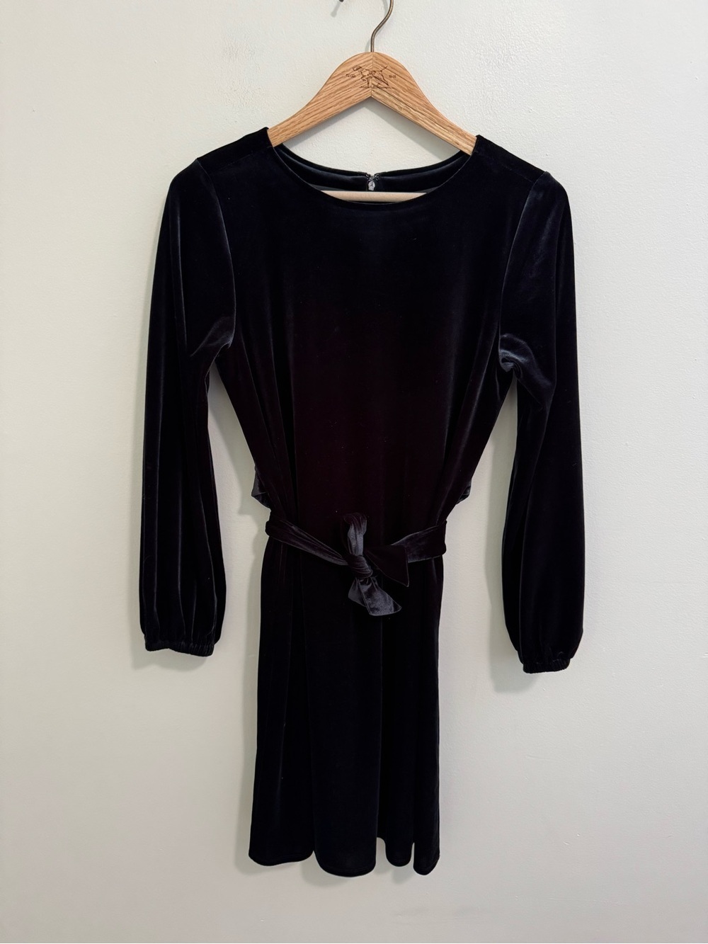 Adyson Parker Black Velvet Mini Dress
